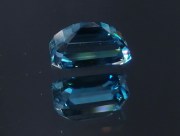 Exceptional and unique AAA color grade best possible blue color for natural blue Zircon Cambolite Trimmed Baguette Rectangle Cut