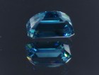 Exceptional and unique AAA color grade best possible blue color for natural blue Zircon Cambolite Trimmed Baguette Rectangle Cut