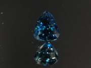 Rare and unusual AAA grade deep blue Zircon with extreme high hue saturated blue best color