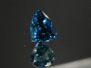 Rare and unusual AAA grade deep blue Zircon with extreme high hue saturated blue best color