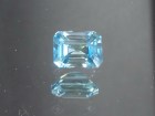 Affordable octagon / step cut / trimmed baguette / rectangle sky blue and white Zircon from Cambodia.