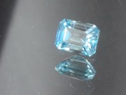 Affordable octagon / step cut / trimmed baguette / rectangle sky blue and white Zircon from Cambodia.