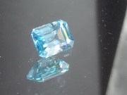 Affordable octagon / step cut / trimmed baguette / rectangle sky blue and white Zircon from Cambodia.