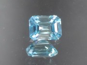 Affordable octagon / step cut / trimmed baguette / rectangle sky blue and white Zircon from Cambodia.