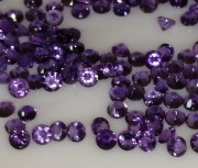 Calibrated purple amethyst all shapes all sizes wholesale Round, baguette, diamond, brilliant, trillion, marquise, oval, pear, drop, princess, ascher, cushion from professional jewelry supplier