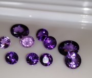 Calibrated purple amethyst all shapes all sizes wholesale Round, baguette, diamond, brilliant, trillion, marquise, oval, pear, drop, princess, ascher, cushion from professional jewelry supplier