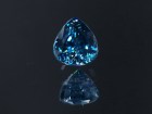 Grade B plus color drop / pear cut 5ct Cambolite blue Zircon, very clean and shiny, buy the best flawless blue Zircon supplier of loose gemstones for professional jewellers. 