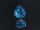 Grade B plus color drop / pear cut 5ct Cambolite blue Zircon, very clean and shiny, buy the best flawless blue Zircon supplier of loose gemstones for professional jewellers. 