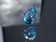 Grade B plus color drop cut 8ct (slightly below) blue Zircon, very clean and shiny, buy the best flawless blue Zircon supplier of loose gemstones for professional jewellers. 