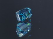 5ct+ Trimmed Baguette (Octagon / Step Cut) Deep B Grade Blue Zircon from Cambodia