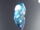 Blue Zircon cut in cushion, clean and very affordable. 