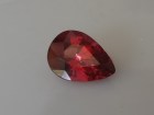 Pear shape sweet pink, peach and terracotta colors garnet from Tanzania. 