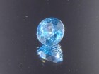 5ct+ Blue Zircon, Very Clean and Shiny, Round Cut