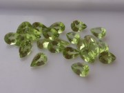 Calibrated 6x4 mm Peridot - Olivine Wholesale - Pear, Drop, Apple Green