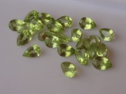 Calibrated 6x4 mm Peridot - Olivine Wholesale - Pear, Drop, Apple Green