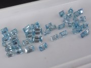 Blue Zircon Wholesale, calibrated with various cuts Rectangle, Baguette, Square, Assher and more