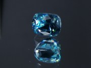 Excellent B grade color Cambolite cushion cut blue zircon, professional supplier for quality jewelry