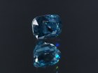 Excellent B grade color Cambolite cushion cut blue zircon, professional supplier for quality jewelry