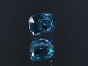 Excellent B grade color Cambolite cushion cut blue zircon, professional supplier for quality jewelry