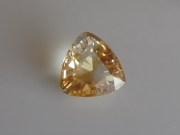 Nice colour zoning in this Trillion cut Citrine (Yellow Quartz)