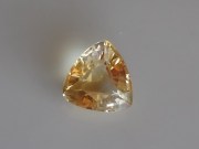 Nice colour zoning in this Trillion cut Citrine (Yellow Quartz)