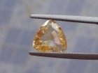 Nice colour zoning in this Trillion cut Citrine (Yellow Quartz)