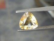 Nice colour zoning in this Trillion cut Citrine (Yellow Quartz)