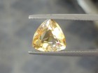 Nice colour zoning in this Trillion cut Citrine (Yellow Quartz)