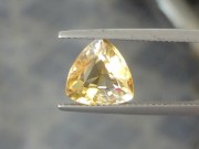 Nice colour zoning in this Trillion cut Citrine (Yellow Quartz)