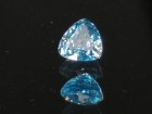 10.35ct Blue Zircon, Very Clean and Shiny, Trillion Cut
