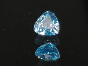 10.35ct Blue Zircon, Very Clean and Shiny, Trillion Cut