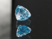 10.35ct Blue Zircon, Very Clean and Shiny, Trillion Cut