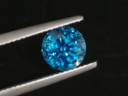 Grade A deep blue Cambodian natural Zircon, very dense and intense blue color gemstone