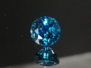 Grade A deep blue Cambodian natural Zircon, very dense and intense blue color gemstone