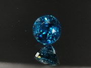 Grade A deep blue Cambodian natural Zircon, very dense and intense blue color gemstone