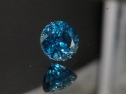 Grade A deep blue Cambodian natural Zircon, very dense and intense blue color gemstone