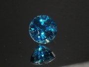 Grade A deep blue Cambodian natural Zircon, very dense and intense blue color gemstone