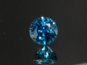 Grade A deep blue Cambodian natural Zircon, very dense and intense blue color gemstone