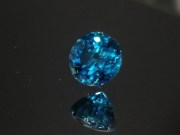 Grade A deep blue Cambodian natural Zircon, very dense and intense blue color gemstone