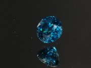 Grade A deep blue Cambodian natural Zircon, very dense and intense blue color gemstone