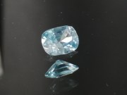 Buy this top quality cut Diamond style 1 step cushion sky blue Zircon gemstone 8x6mm calibrated. 