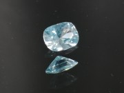 Buy this top quality cut Diamond style 1 step cushion sky blue Zircon gemstone 8x6mm calibrated. 