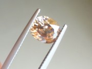 3ct+ Unheated Orange-Yellow-Golden-Salmon Cushion Shiny Natural Zircon from Pailin Cambodia. 