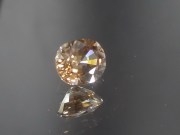 3ct+ Unheated Orange-Yellow-Golden-Salmon Cushion Shiny Natural Zircon from Pailin Cambodia. 