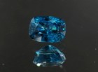 Top A grade color cushion cut blue zircon, exquisite supplier for professional jewelry