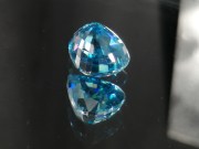 Exquisite Premium Top Grade A Large 9ct+ Blue Zircon Drop/Pear for Pendant from Cambodia