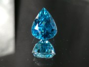 Exquisite Premium Top Grade A Large 9ct+ Blue Zircon Drop/Pear for Pendant from Cambodia