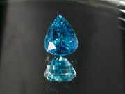 Exquisite Premium Top Grade A Large 9ct+ Blue Zircon Drop/Pear for Pendant from Cambodia