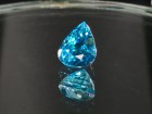 Exquisite Premium Top Grade A Large 9ct+ Blue Zircon Drop/Pear for Pendant from Cambodia