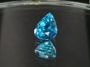 Exquisite Premium Top Grade A Large 9ct+ Blue Zircon Drop/Pear for Pendant from Cambodia